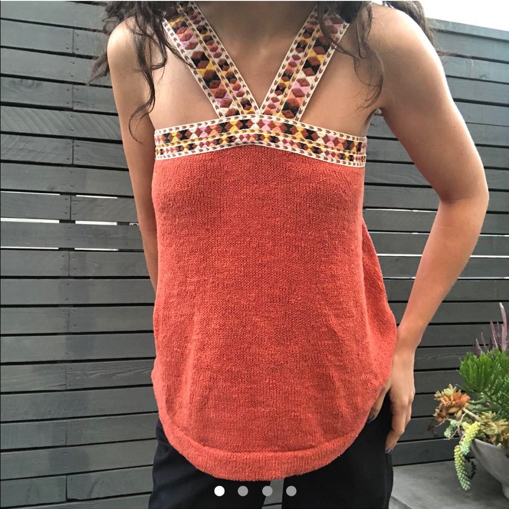 Unique Madewell top with beautiful neckline